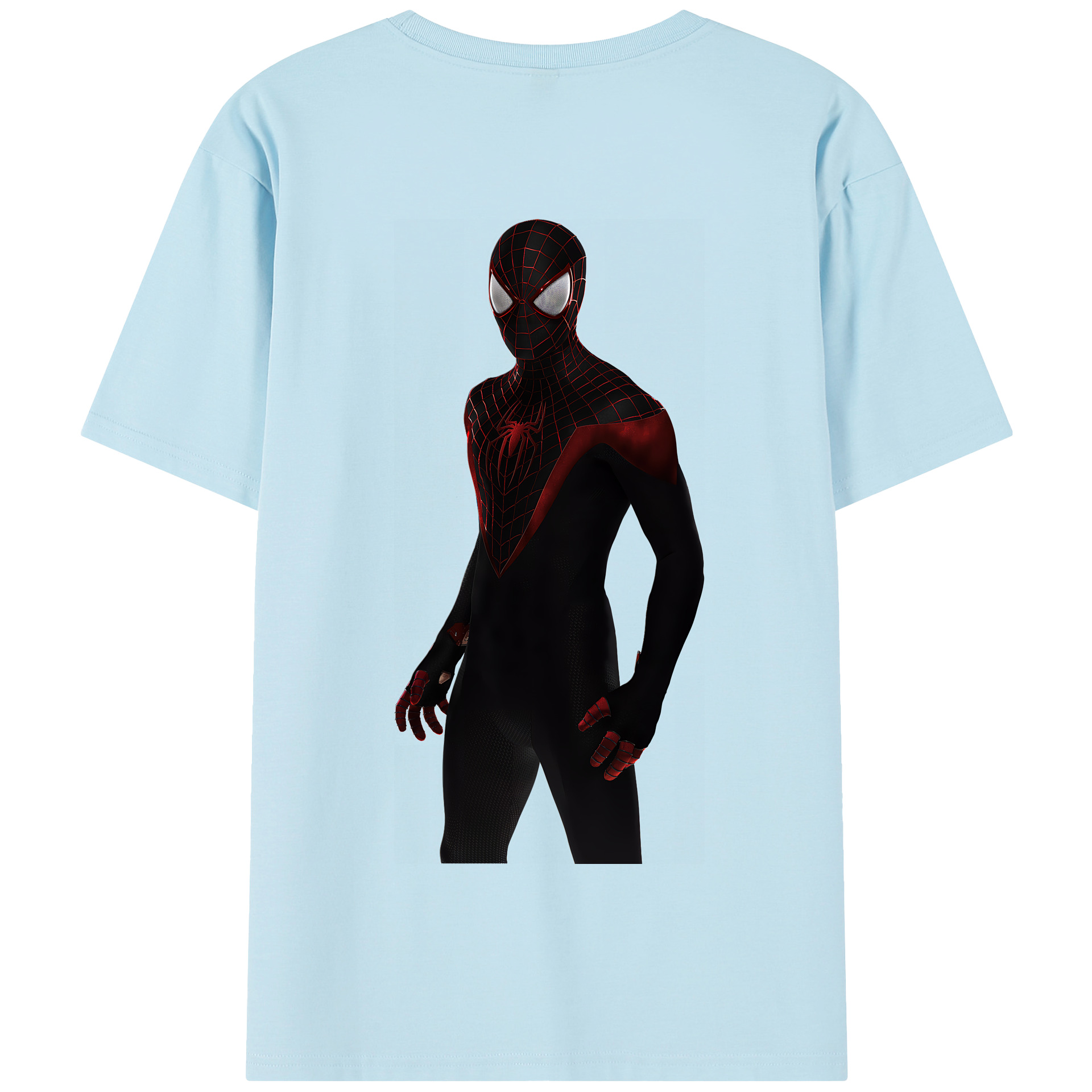 （画像用） Spider Man スパイダーマン 綿100％半袖Tシャツ（背面プリント）